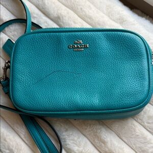 Coach Turquoise Leather Crossbody Bag